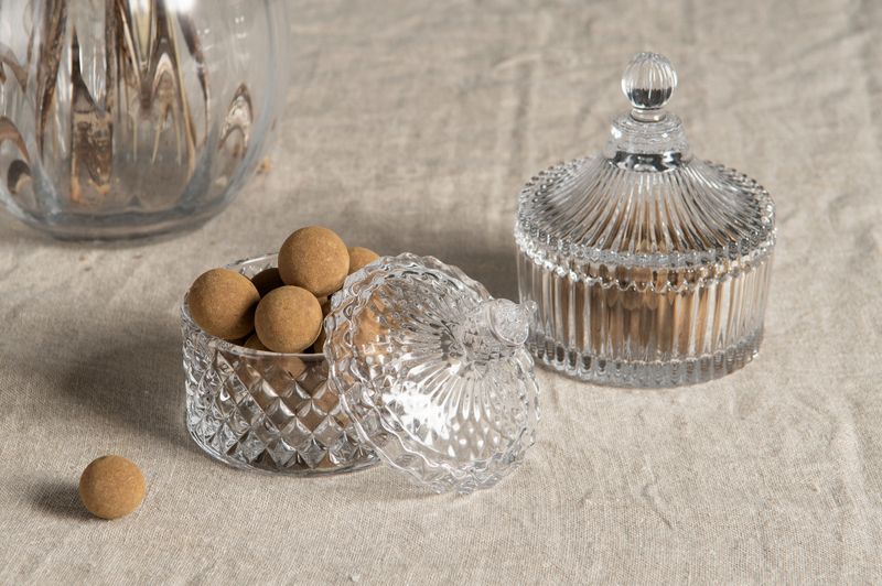 Glasskrukke Rut – klar | Ø 9 cm Assortert