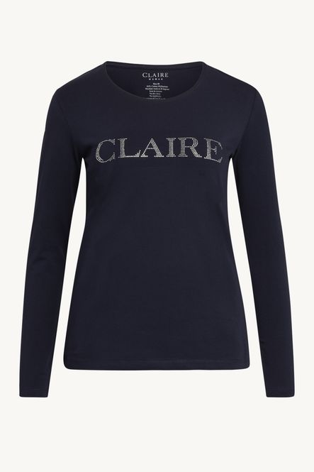Hovedbilde Aileen Basis T-shirt m Logo LS - Navy
