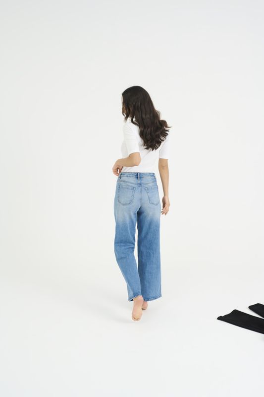 KAmeadow HW Reg Fit Jeans Vintage Blue