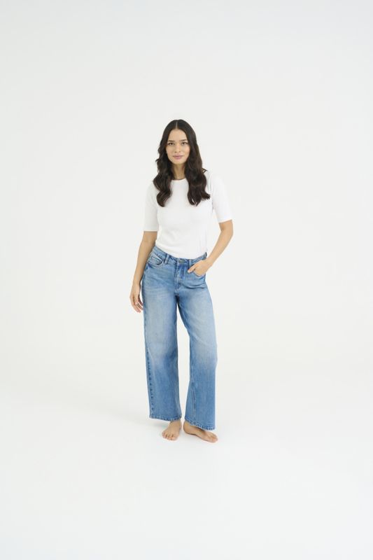 KAmeadow HW Reg Fit Jeans Vintage Blue
