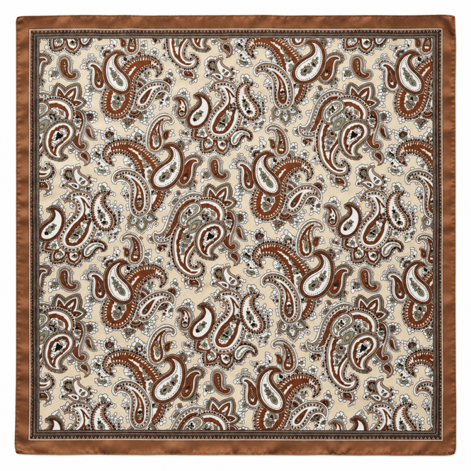 Hovedbilde Scarf A26 paisley Brown