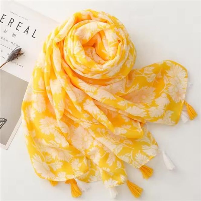 Hovedbilde Sunie Tassel Viscose Scarf 180x90