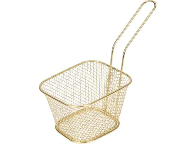 Hovedbilde Minikurv til Pommes Frites Gull/rustfritt stål