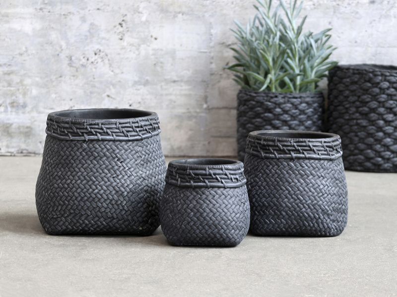 Corte Potteskjuler m. flettemønster 18x21cm