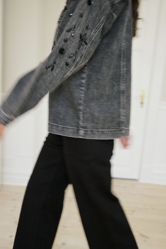 KAbrook HW Reg Fit Jeans Black Deep
