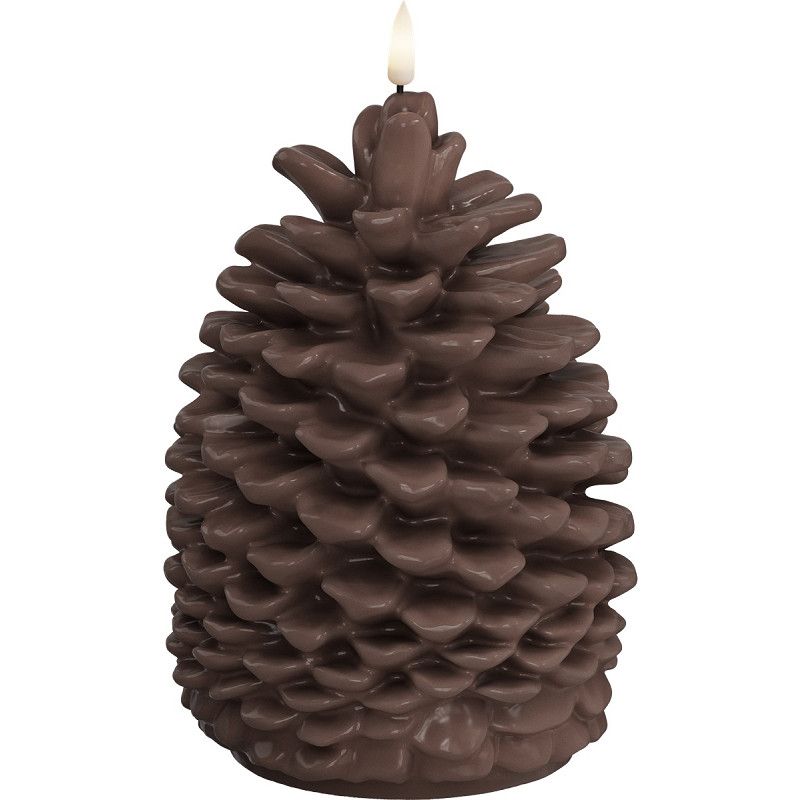 LED Pine Cone Candle Brown 14 * 19 cm 