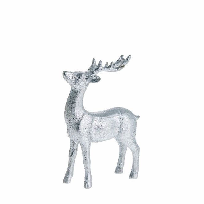 Hovedbilde Sissia decoration deer 13cm. Silver Stående