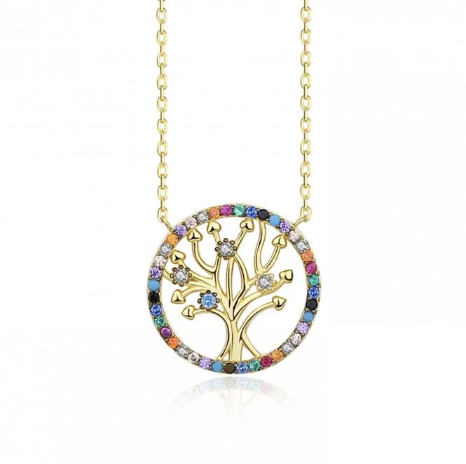 Hovedbilde Tree of Life Necklace 18K Gold Mix