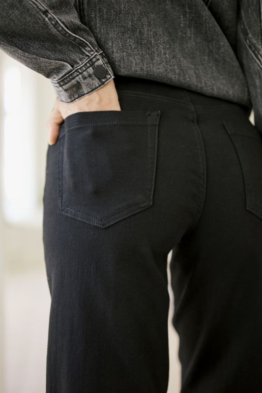 KAbrook HW Reg Fit Jeans Black Deep