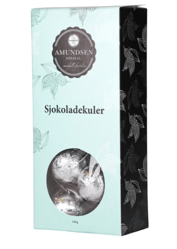 Sjokoladekuler - fylt med hasselnøtt praline 130g