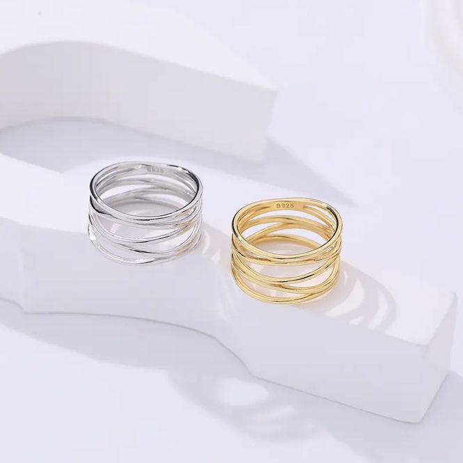 Hovedbilde Hollow Ring 925 Silver Size 7