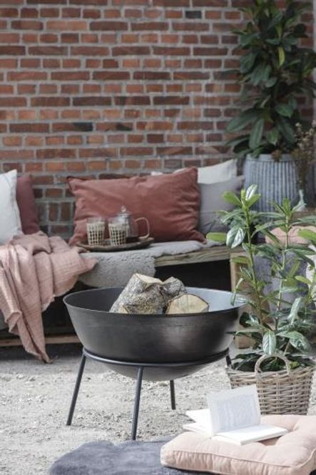 Hovedbilde Kurv rattan m/plast innvendig