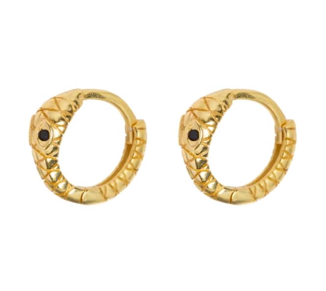 Hovedbilde Snake hoop earring-gold