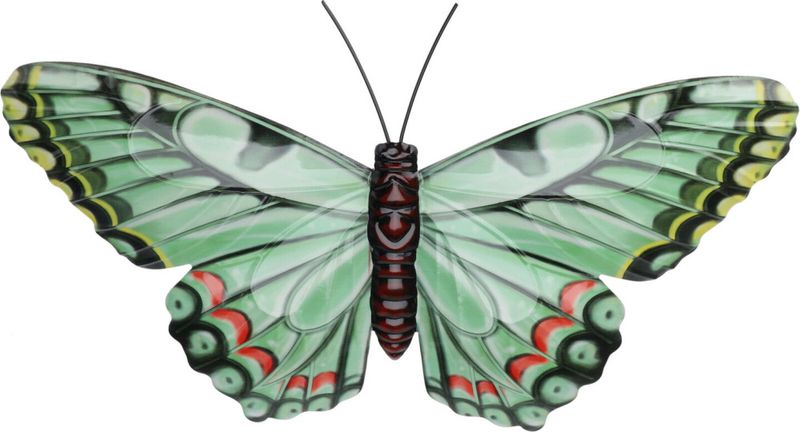 Sommerfugl veggdekor metall 45x28 Ass.