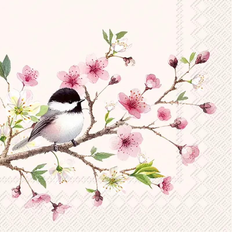 Servietter Little Birdie Light Rose Lunch