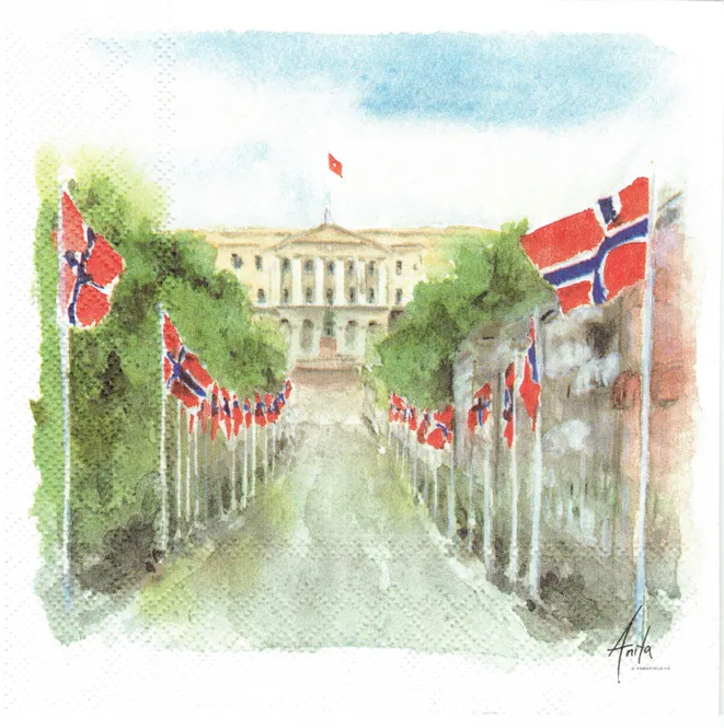 Hovedbilde Serviett 17.mai på Karl Johan Lunsj