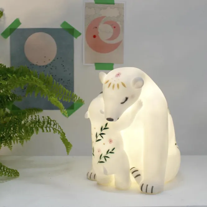 Hovedbilde Led-lampe isbjørn mamma og barn