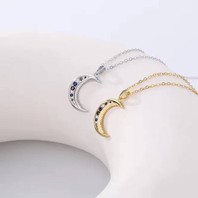 Hovedbilde To The Moon Necklace 18K Gold Mix