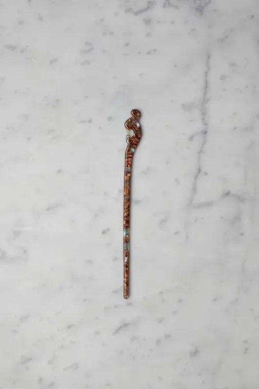 Hårpinne enkel - Jadewood