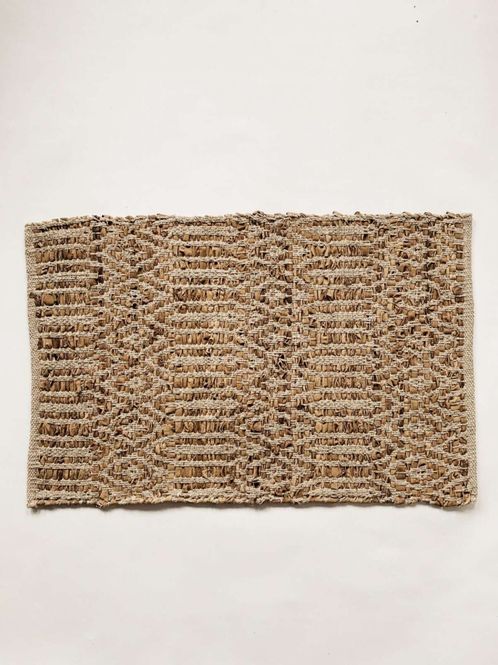 Hovedbilde Dørmatte skinn 50x70 cm mønstret rust