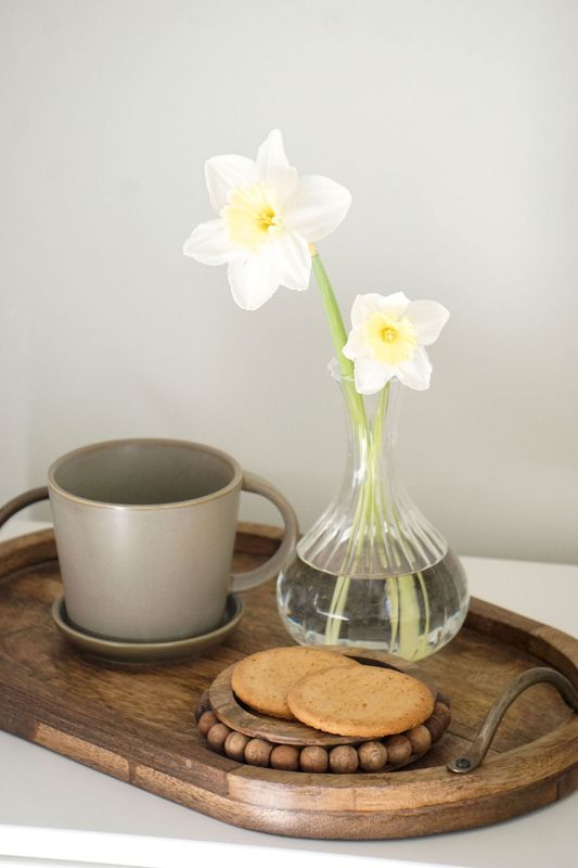 Serveringsbrett i tre – brun | 40 cm