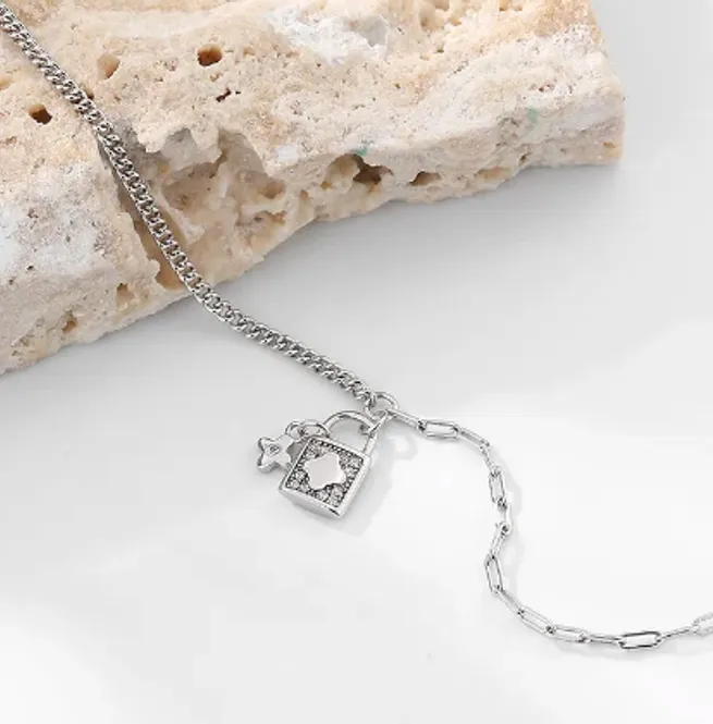 Hovedbilde Lock/flower Bracelets Women 925 Silver