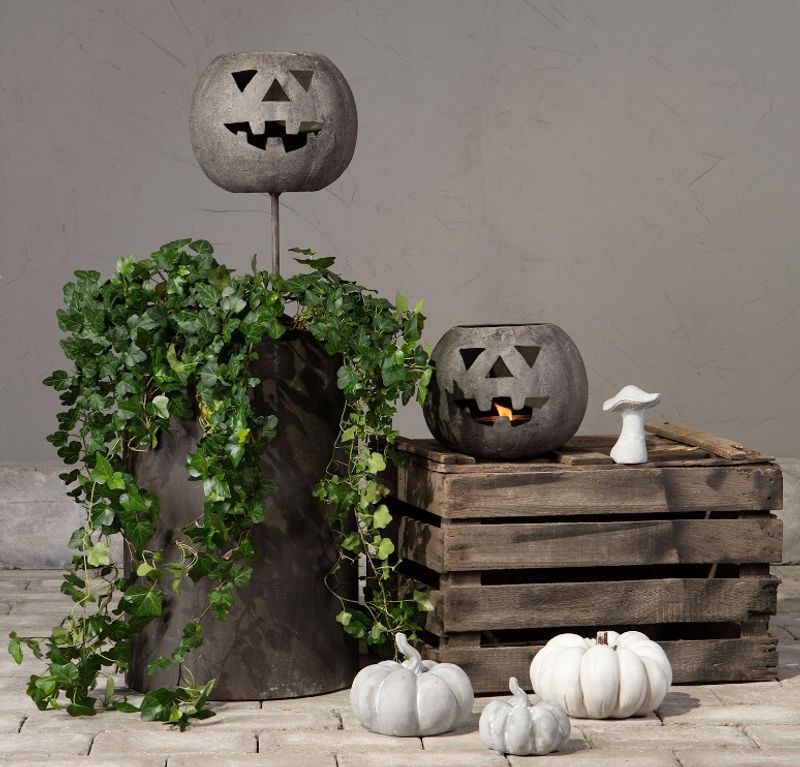 Lysholder Gresskar Metall 22cm