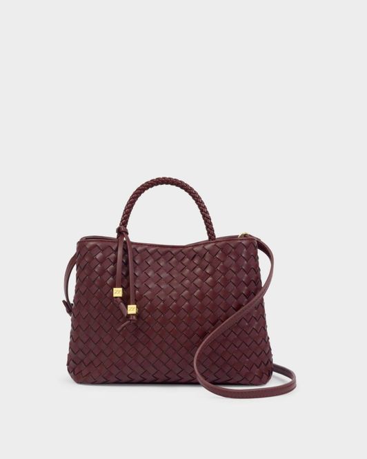 Hovedbilde NOVA HAND WOVEN TOP HANDLE BAG CHERRY