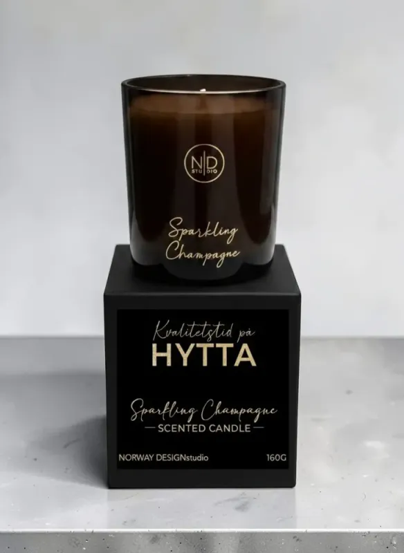 Duftlys - Sort - Kvalitetstid på Hytta