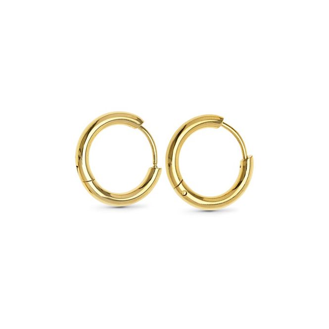 Hovedbilde Hollie - Hoop Earrings 17mm Stainless Steel Gold