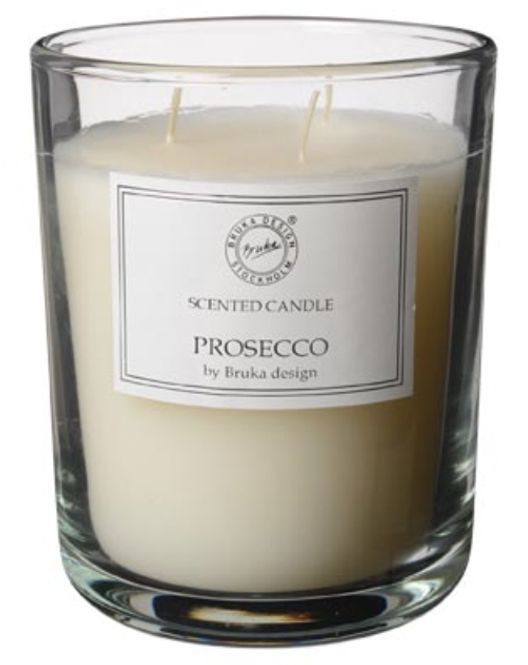 Hovedbilde Prosecco white grande duftlys 12x15cm