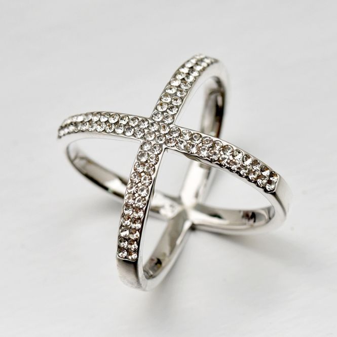 Hovedbilde Bandanas Ring Strass Silver