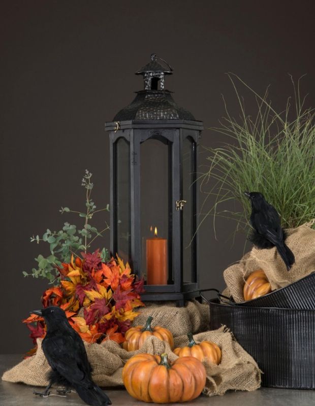 Gresskar oransje mix 13cm