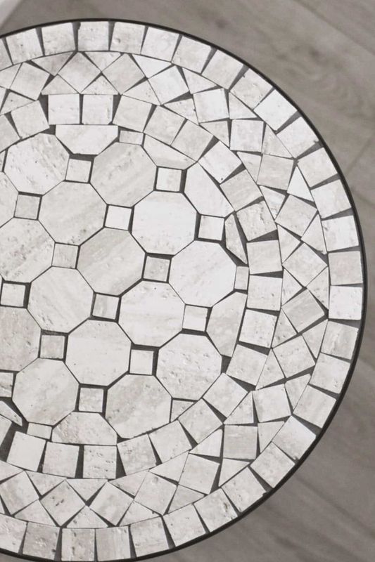 Mosaikkbord rundt d 60 cm Marakesh