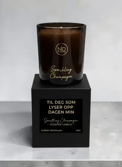 Hovedbilde Duftlys - Sort - Til deg som lyser opp dagen min