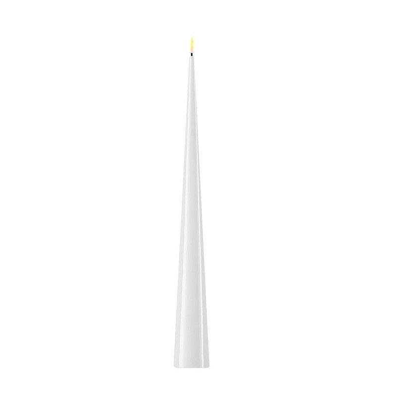 Cone Candle White 38 cm