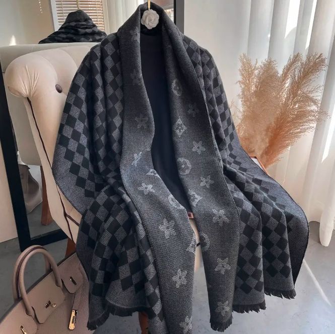 Hovedbilde Diana Thick Scarf Visc/Poly 185x65 Dark grey