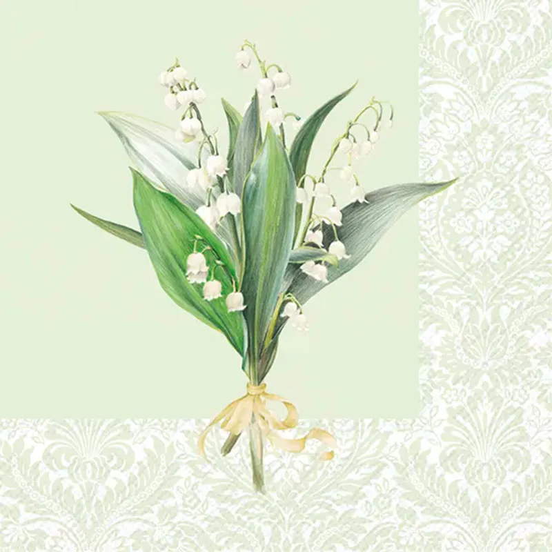 Servietter Lujza Light Green Lunch