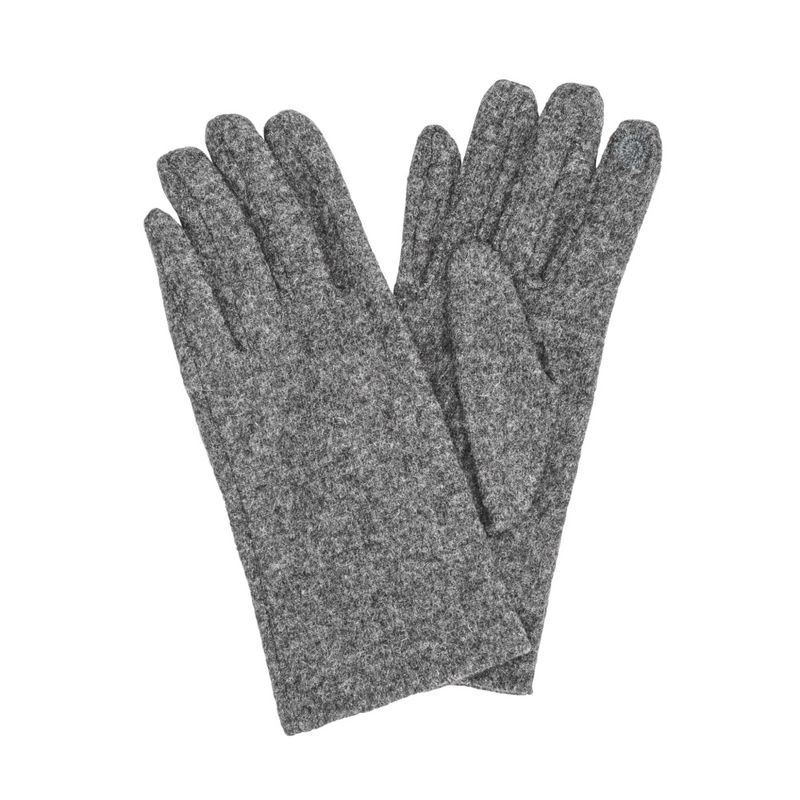 Ladies Touch glove Wool/Acrylic, Unlined - Grey