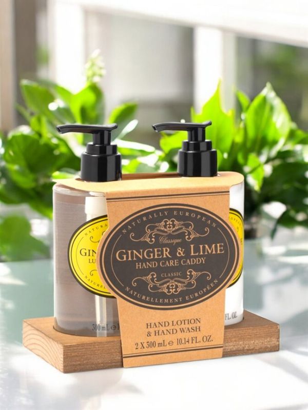 Hand Care Caddy Ingefær Lime 2x300ml