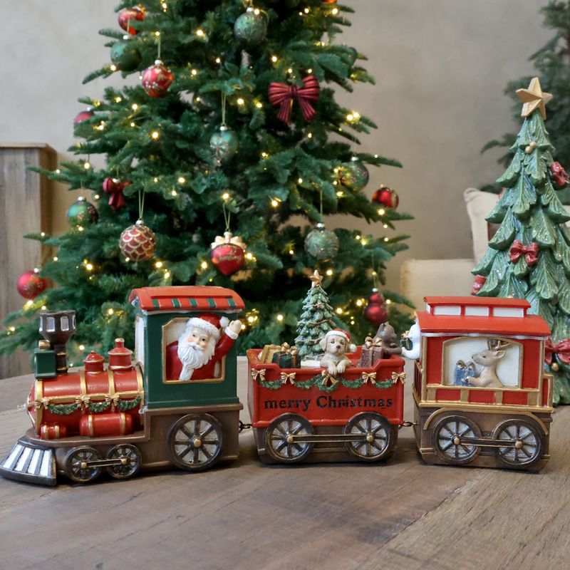 Noël Juletog m. 2 vogner og LED