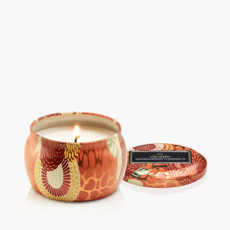 Mini Tin Candle Mandarino Cannela 25t