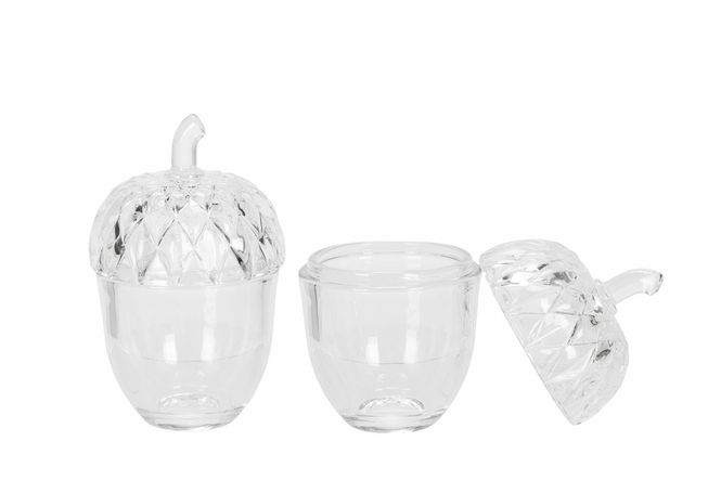 Hovedbilde Glasskrukke Eikenøtt Ø8 cm