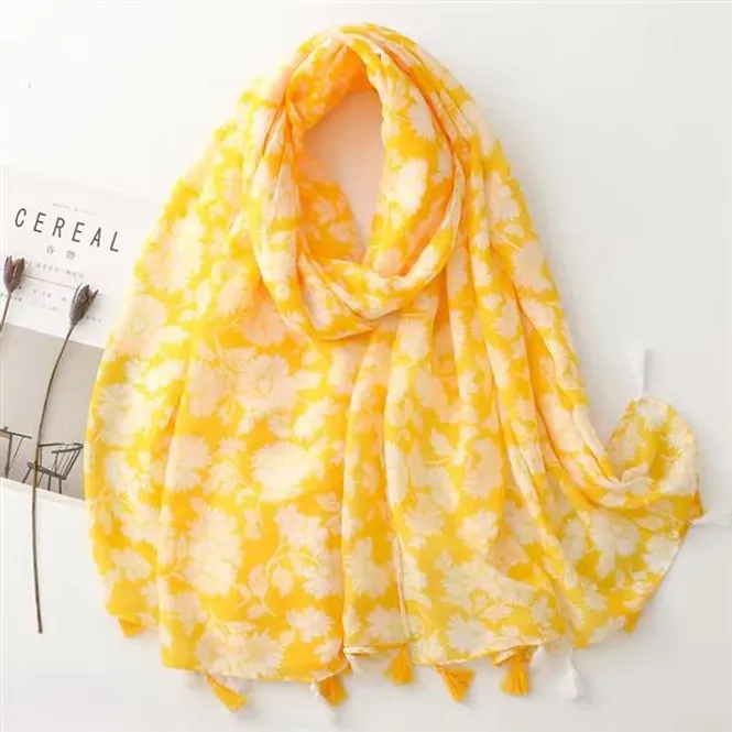 Hovedbilde Sunie Tassel Viscose Scarf 180x90