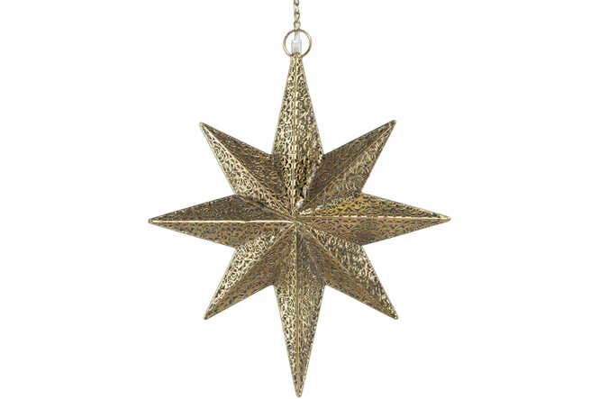 Hovedbilde Hengende adventsstjerne Vision messing 50cm