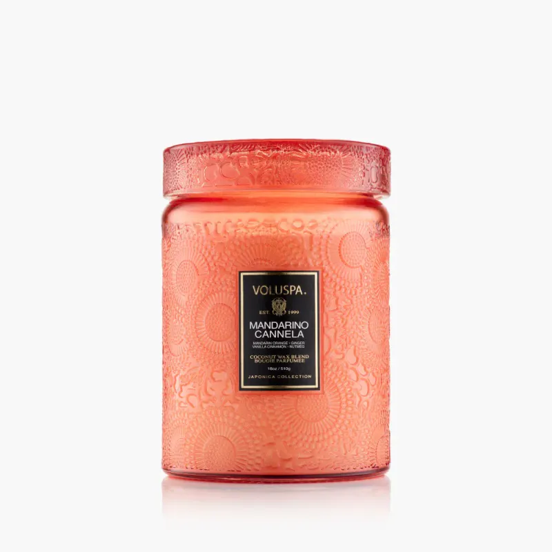 Mandarino Cannela Large Jar Candle 100t