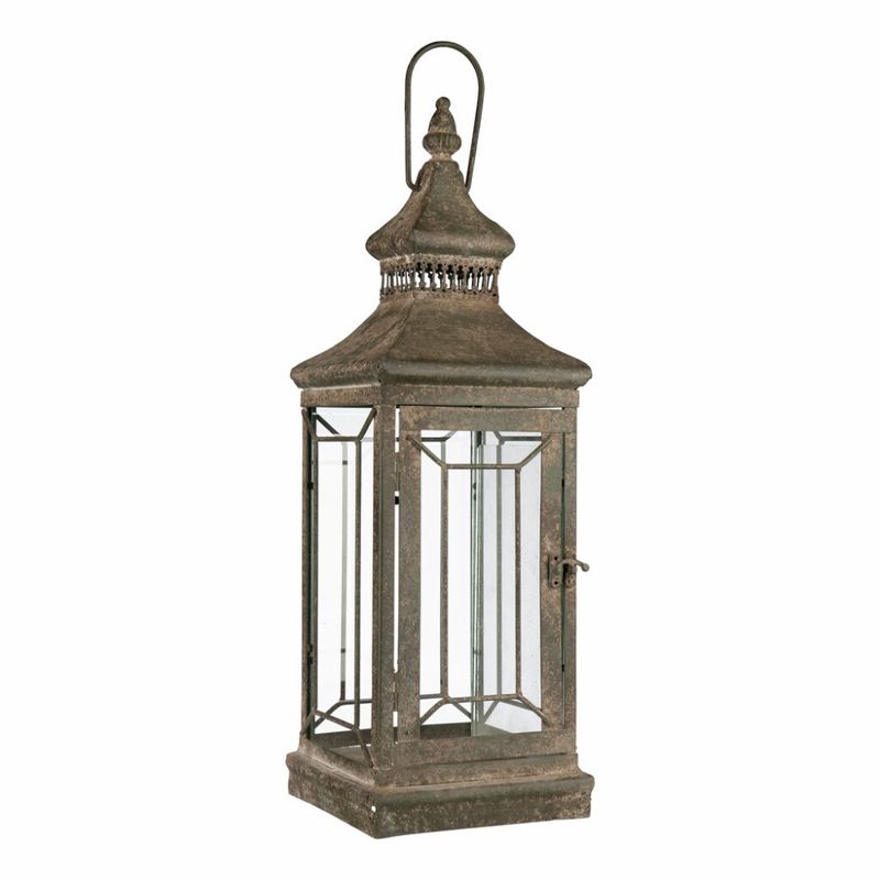 Farley Lantern Antique Green Metal 15,5x15,5 H47