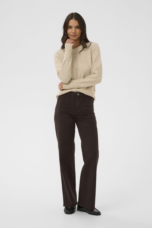 KAbrook HW Reg Fit Jeans Coffee Bean