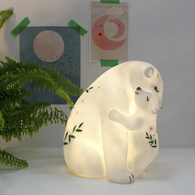 Hovedbilde Led-lampe isbjørn mamma og barn