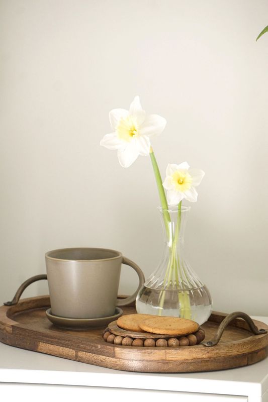 Serveringsbrett i tre – brun | 40 cm